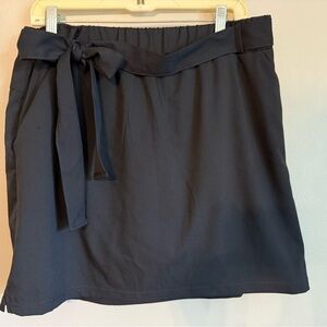 St. John's Bay Black Skort with Tie Waist